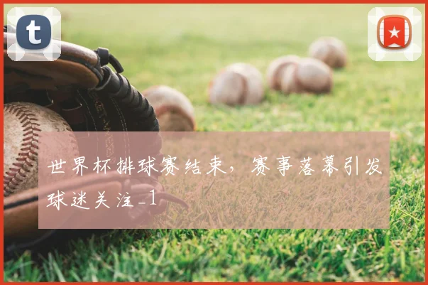 世界杯排球赛结束,赛事落幕引发球迷关注_1