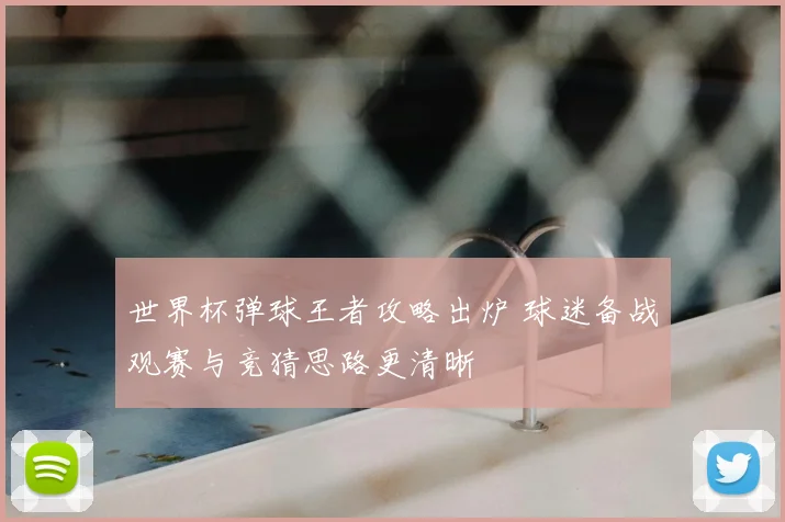 世界杯弹球王者攻略出炉 球迷备战观赛与竞猜思路更清晰