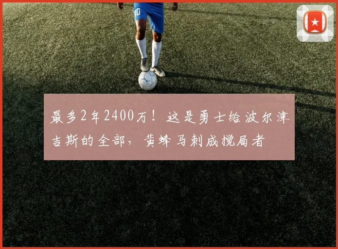 最多2年2400万!这是勇士给波尔津吉斯的全部,黄蜂马刺成搅局者